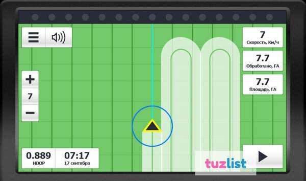 Фото Агронавигатор,система параллельного вождения,курсоуказатель