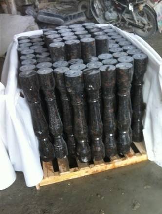 Фото Мраморные перила, столбы, колонны черный мрамор