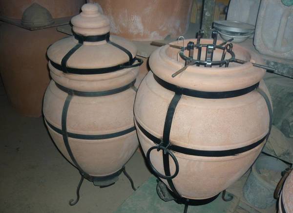 Фото Угольная керамическая печь тандыр