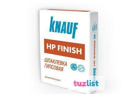 Фото КНАУФ Шпаклевка гипсовая HP-Finish (25кг)