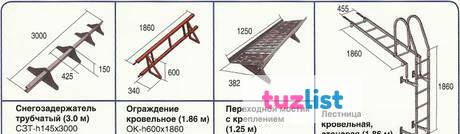 Фото Элементы безопасности кровли