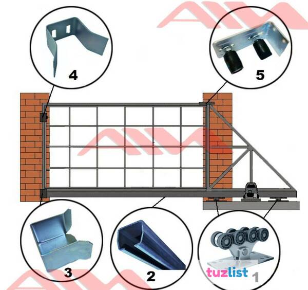 Фото Комплектация для откатных ворот проезд 5,3м