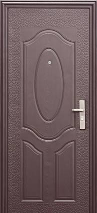 Фото Дверь входная металлическая строительная эконом Е-40