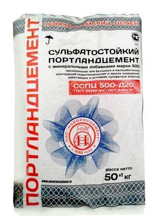 Фото Новороссийский цемент ССПЦ (М500 D20 50 кг)