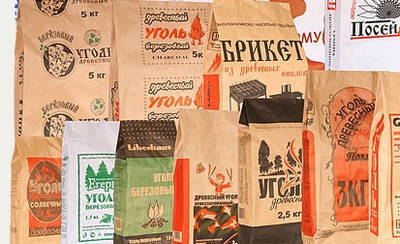 Фото Бумажные мешки (крафт-мешки) под древесный уголь