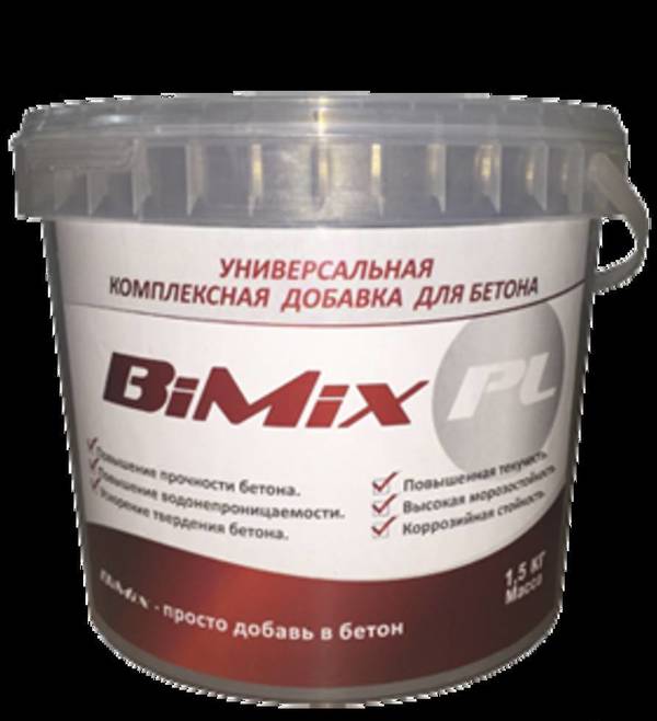 Фото BiMix - добавка для бетона повышающая прочность