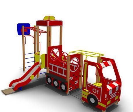 Фото Игровое оборудование для детей «Пожарная машина»