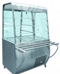 Фото Прилавок-витрина холодильный ПВВ(Н)-70Т-С-НШ с гастроёмкостя
