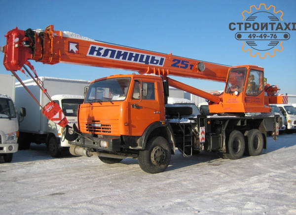 Фото Предоставляем услуги автокрана 25 тонн КАМАЗ, УРАЛ, МАЗ