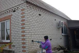 Фото Утепление стен дома в Краснодарском крае.