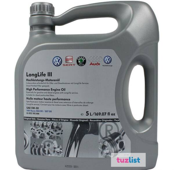 Фото VW LongLife III SAE 5w30 (5л)