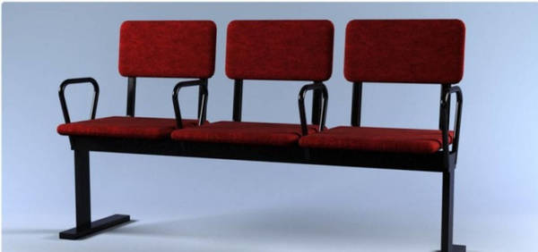 Фото Секционные стулья на металлокаркасе.
