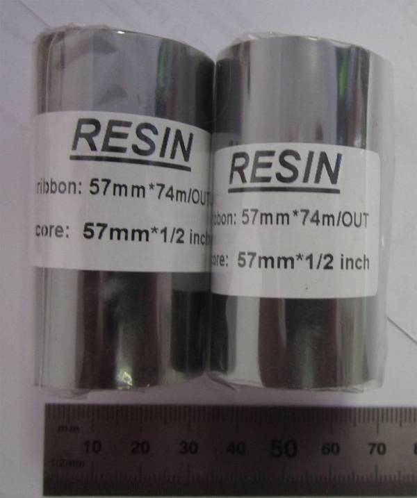 Фото Термотрансферная красящая лента (Риббон) RESIN (смола) 57 мм