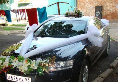 Фото Оформление свадебных машин