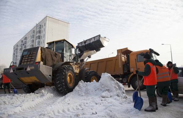 Фото Услуги по уборке и вывозу снега в Новосибирске