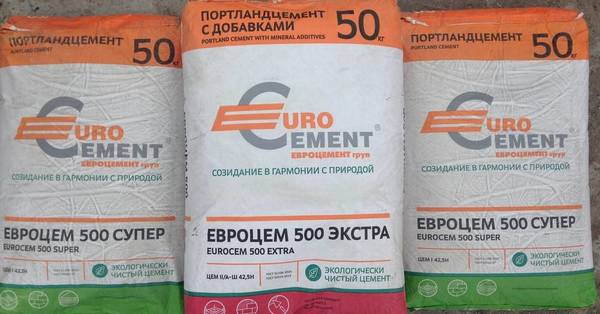 Фото Цемент в мешках "Euro", "Новорос". Доставка