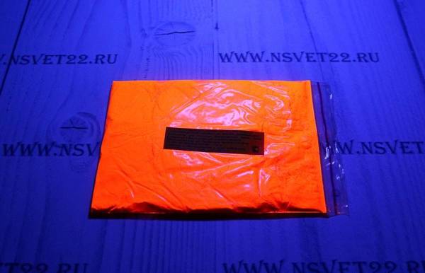 Фото Флуоресцентный оранжевый UV-пигмент – 100 гр.