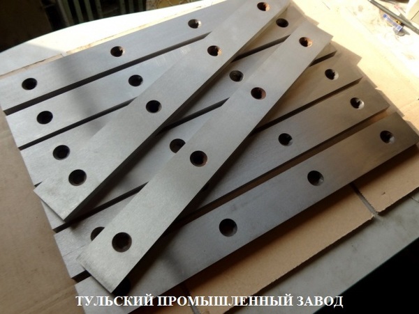 Фото Новые ножи гильотинные для НК3418, Н3118 590х60х16мм в Москве и в Туле напрямую на заводе производителе на Тульском Промышленном Заводе.