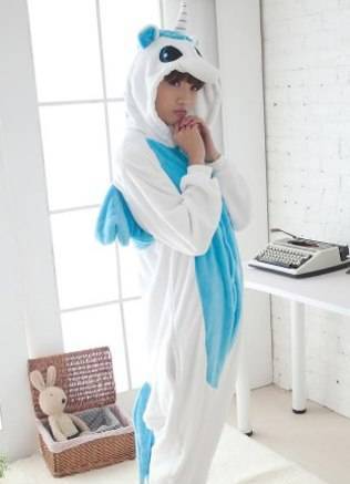 Фото Кигуруми пижама "Голубой Единорог"