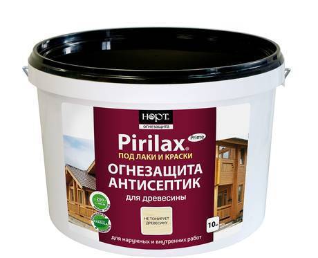 Фото Пирилакс-Prime, 10 кг - огнебиозащита для древесины