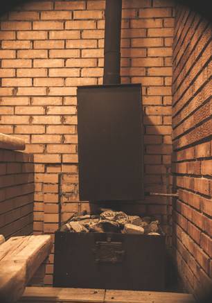 Фото Банная дровяная печь