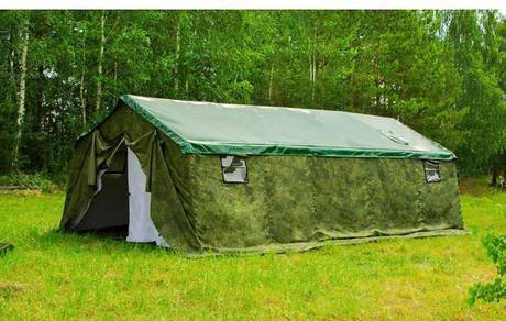Фото Каркасная палатка 15м2 (двухслойная)