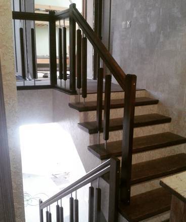 Фото Отделка бетонных лестниц
