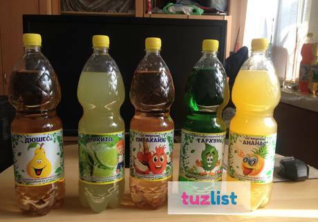 Фото Напитки, лимонады, вода питьевая.