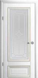 Фото Дверь межкомнатная шпон искусственный Версаль 1 ДО Белая