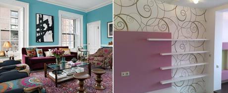 Фото Покраска стен в квартире Потолок,обои под покраску
