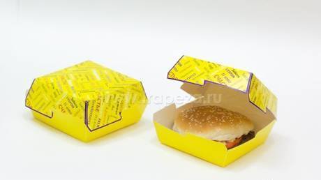 Фото Коробка для гамбургера