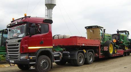 Фото Услуги Трала Scania 40 тонн. Негабаритные перевозки.