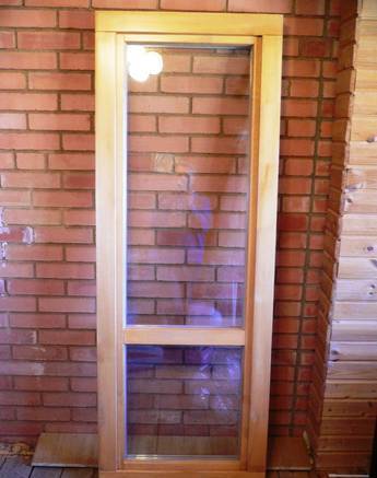 Фото Дверь деревянная, межкомнатная из соснового европрофиля