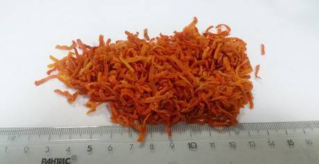 Фото Морковь сушеная 3х3х20 мм - Китай