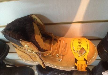 Фото Ботинки Hummer желтые утепл.и неутепленные
