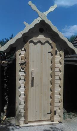 Фото Туалет деревянный для дачи и сада большой выбор от 6500