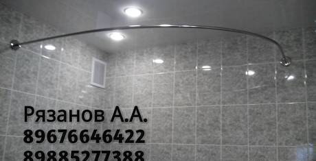 Фото Карнизы для шторки в ванную