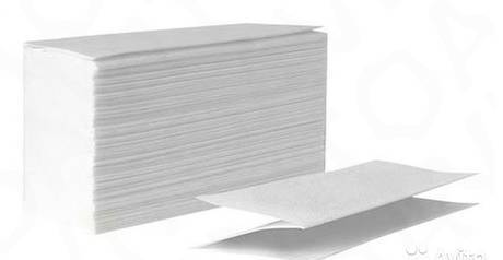 Фото Листовые полотенца Z-сложения,1 слой,белые, 35 гр