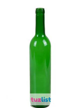 Фото Упаковка стеклянных бутылок 0,75 "Бордо" Зеленая