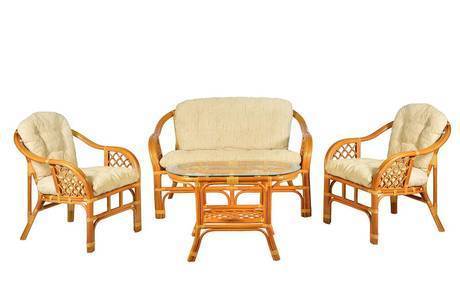 Фото Комплект мебели из ротанга Маркос (Темный мед)