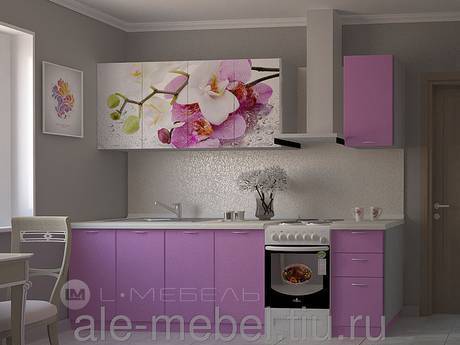 Фото Фото-кухня “Орхидея”