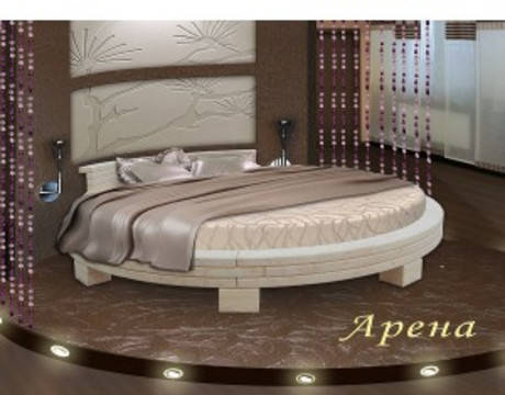 Фото Круглая кровать из дерева цена в Москве