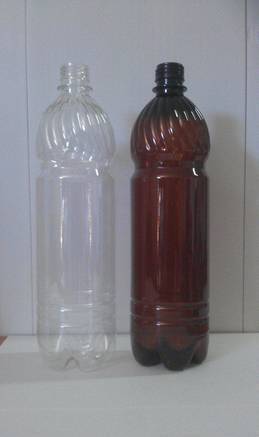 Фото ПЭТ бутылка (пластиковая бутылка, пэт тара) 1 л