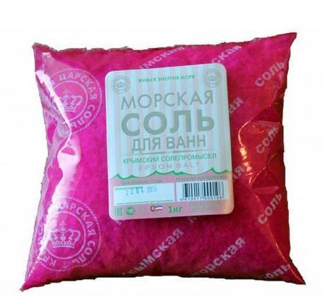 Фото Крымская морская розовая соль для ванн
