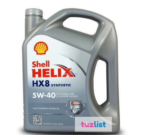 Фото Масло Shell 5/40 Helix HX8 Syn 4 л