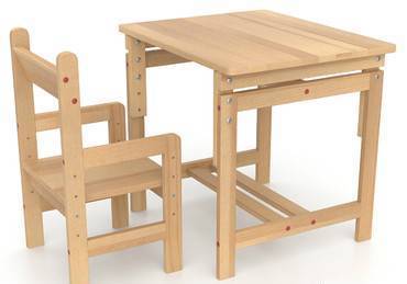Фото Растущий стол-парта со стульчиком для детей