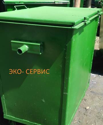 Фото Евроконтейнер мусорный металлический 1.1м3