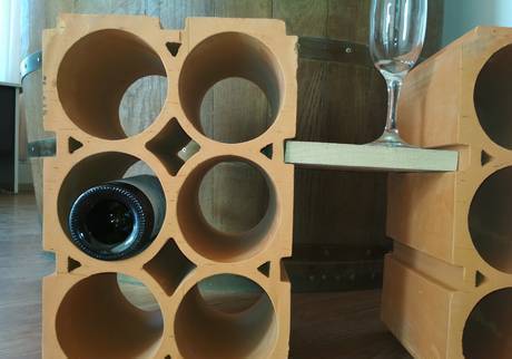 Фото Керамический блок для хранения винных бутылок