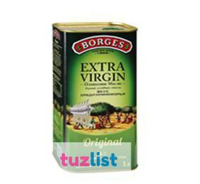 Фото Оливковое масло Borges Extra Virgin, 1 л, холодный отжим ж.б