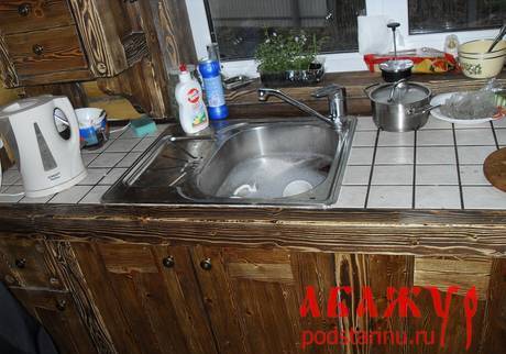 Фото Кухни для вашего дома под старину "Абажур".